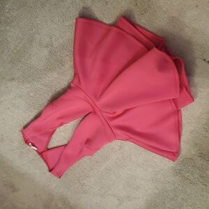 Fashion Nova Pink Plunge Romper